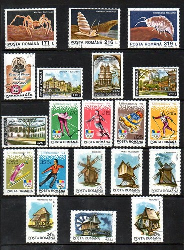 Rumänien Themenmarken Lot - Scott #'s 3858/3899,B459,C285-6 - gestempelt - Bild 2 von 2
