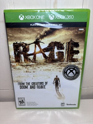 Rage (Microsoft Xbox 360, Xbox One 2011) New/sealed