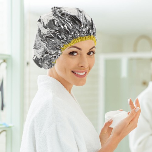 3 Pcs Simple Useful Frosting Caps For Highlighting Hair Tin Foil Hat Hair Dye - Picture 11 of 12