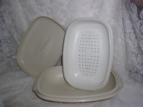 Vintage Tupperware Gemüsedampfer Elfenbein Top Zustand Mikrowelle - Bild 2 von 5