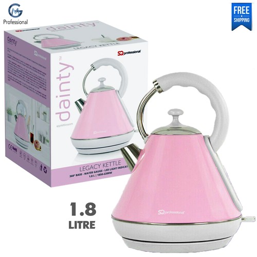 Hervidor de agua eléctrico inalámbrico de 1,8 L protege en seco ebullición rápida 360 base giratoria 2200 W - Imagen 48 de 56