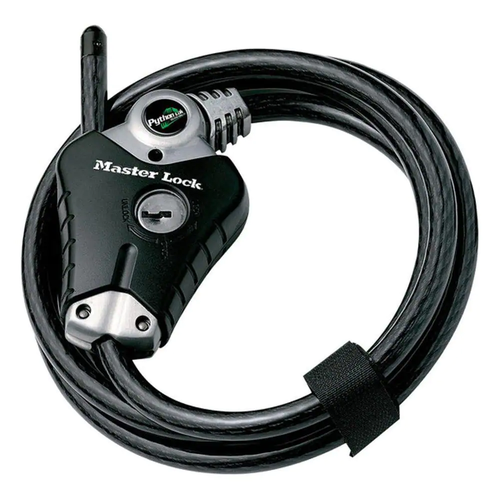 Master Lock 8 Ft. Python Vinyl Coated Steel Cable Adjustable Rekeyable Locking - Picture 11 of 12