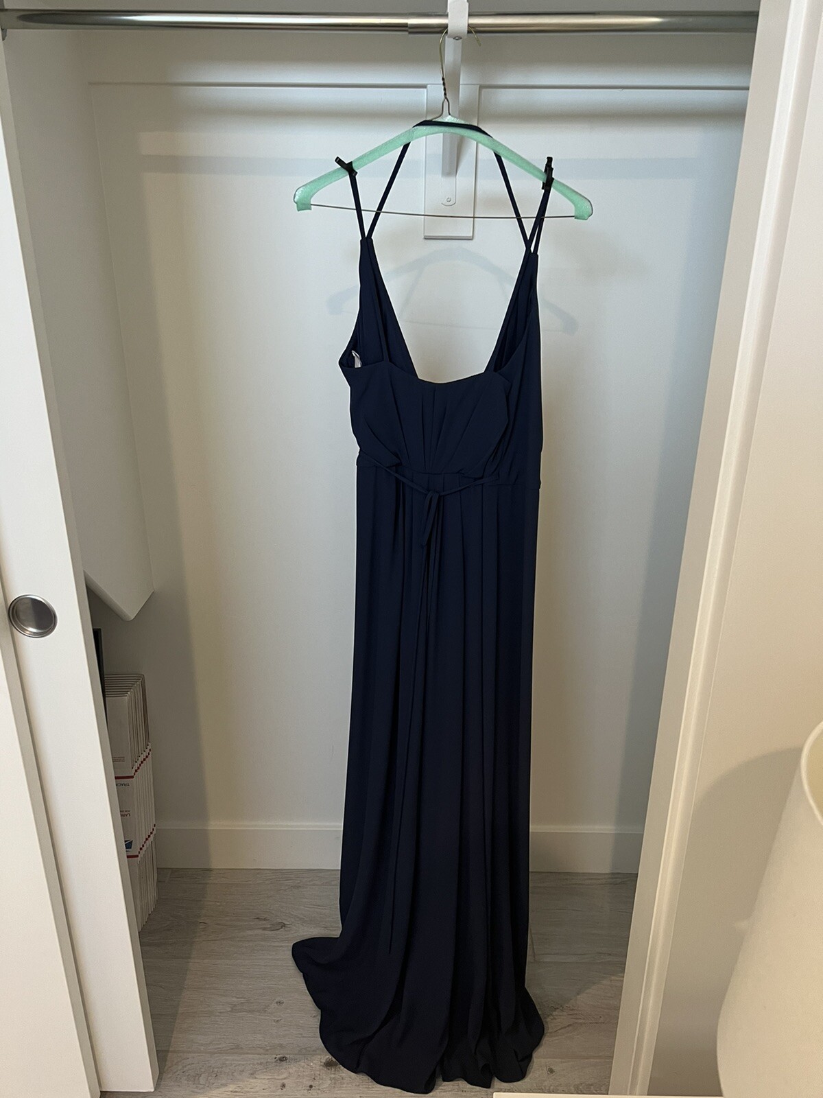 double strap long georgette