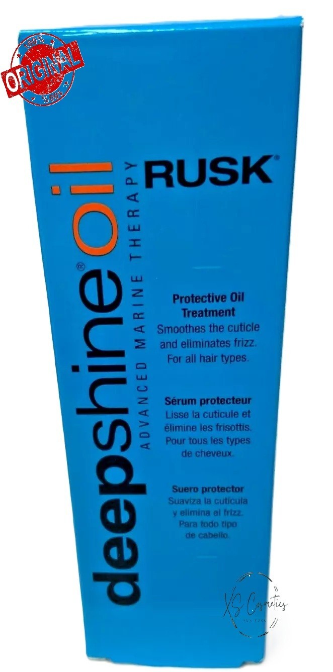 Защитное масло Rusk Deep Shine Oil, 2 жидких унции, разглаживает кутикулу - НОВИНКА