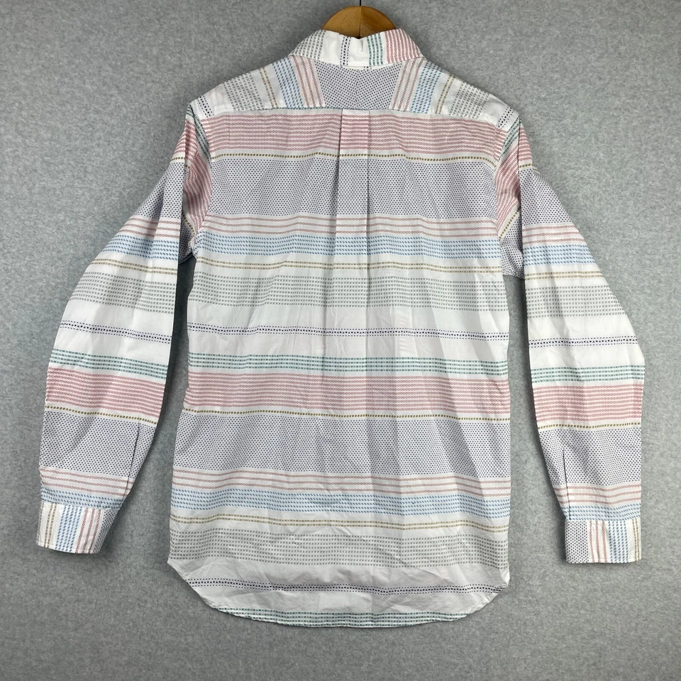 Camisa Engineered Garments Para Hombre Pequeña Rayas Abotonada Manga Larga Japonesa Foto 2 de 4