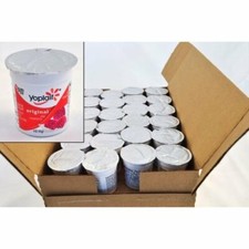 Yoplait Original Raspberry & Peach Yogurt, Bulk Size Case (4 Oz, 48 Per Case)