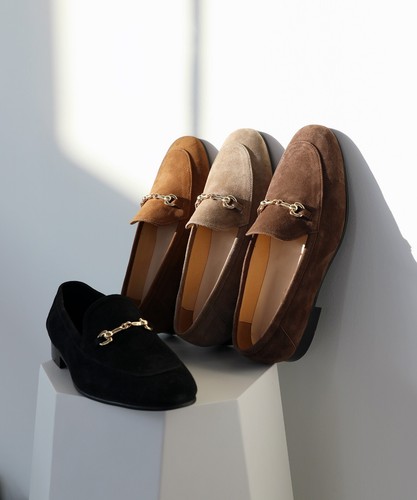 Mocasines sin cordones Firenze Atelier para hombre de gamuza marrón oscuro para caballo - Imagen 18 de 19