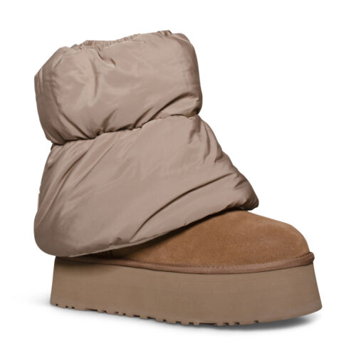 UGG CLASSIC MINI DIPPER PUFFER PLATFORM AMPHORA CHESTNUT WOMENS BOOTS SIZE US 10 - Picture 2 of 5
