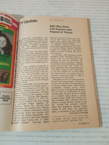 TV Guide UT ID Ed April 15 1978 Holocaust Tom Hallick Katherine Helmond - Picture 12 of 14