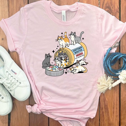 SEROTONIN KATZE T-SHIRT - Bild 18 von 29