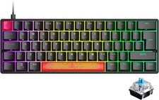 60 Mechanical Gaming Keyboard Mini Portable with RGB Backlit Full Anti-Ghosting