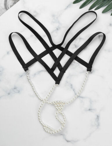 Mujeres Sexy Perlas Cuerda G Tangas Ropa Interior T Espalda Masaje Cadena Bikini Calzoncillos - Imagen 7 de 63