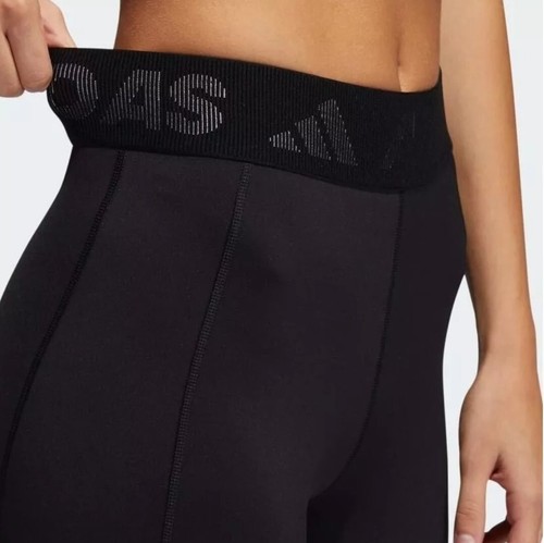 Adidas Womens Mid Rise 3/4 3 Bars Training Tights Color Black Size X-Small New - Bild 3 von 4