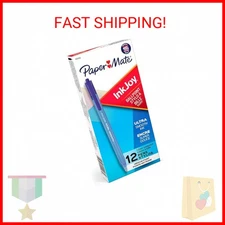 Paper Mate InkJoy 100RT Retractable Ballpoint Pens, Medium Point, Blue, Box of 1