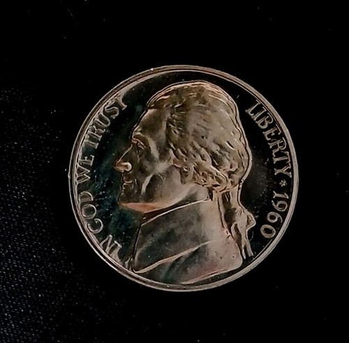 1960-P Cameo Proof Jefferson Nickel ~ Free Shipping! #4 - Picture 3 of 6