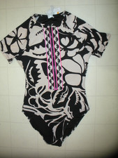 TRINA TURK Multicolor Florence 1 Pc Short Sleeve Paddle Swimsuit Sz Small NWT