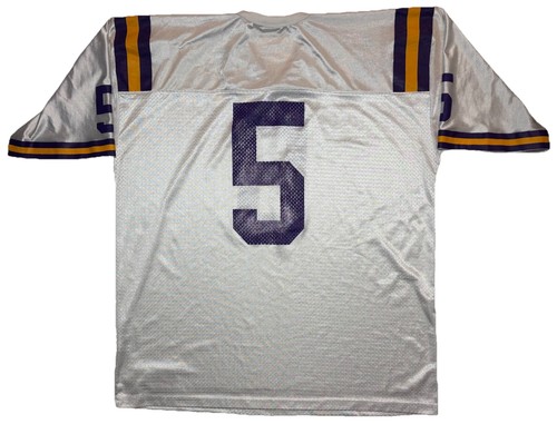 2007 Nike Team LSU Tigers Football White Jersey Vtg Sz 2XL #5 Championship Year - Bild 2 von 11