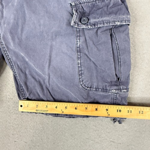 American Eagle Shorts Herren 33 blau Cargo 1977 abgenutzt Kordelzug Skater Y2K - Bild 11 von 13