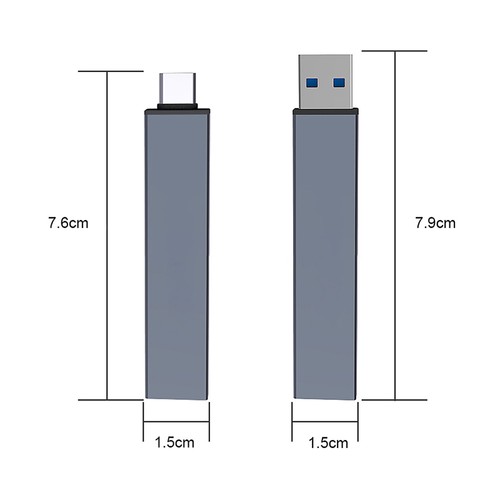 USB 3.0 3 Port USB Hub 2.0 Use Power Adapter Multiple Expander USB 3.0 Hub - Afbeelding 2 van 20