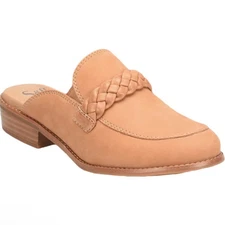 Sofft Nels Braided Slip On Brown Mules Loafer Comfort Shoes Flats NEW