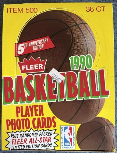 1990 FLEER BASKETBALL Wax Box OPENED FROM A SEALED CASE 5/23/26! Jordan PSA 10
