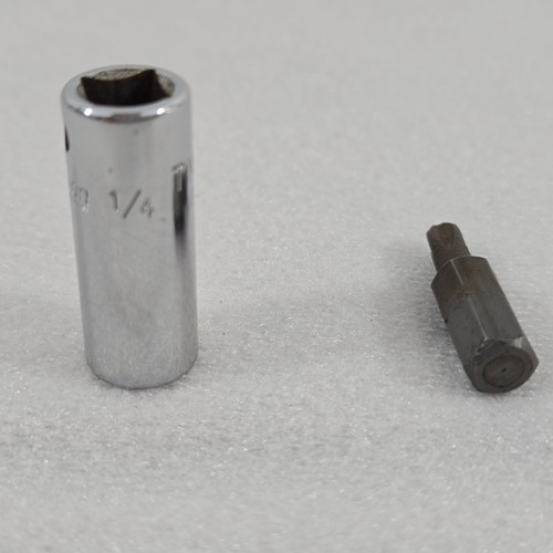 Vtg Snap-on 1/4" Drive Magnetic Screwdriver Bit Socket TMBS8 w/P2 Phillips Bit - Foto 4 di 10