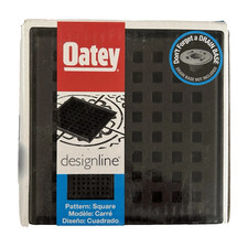 Oatey Designline 4"x4" Stainless Steel Square Shower Drain in Matte Black