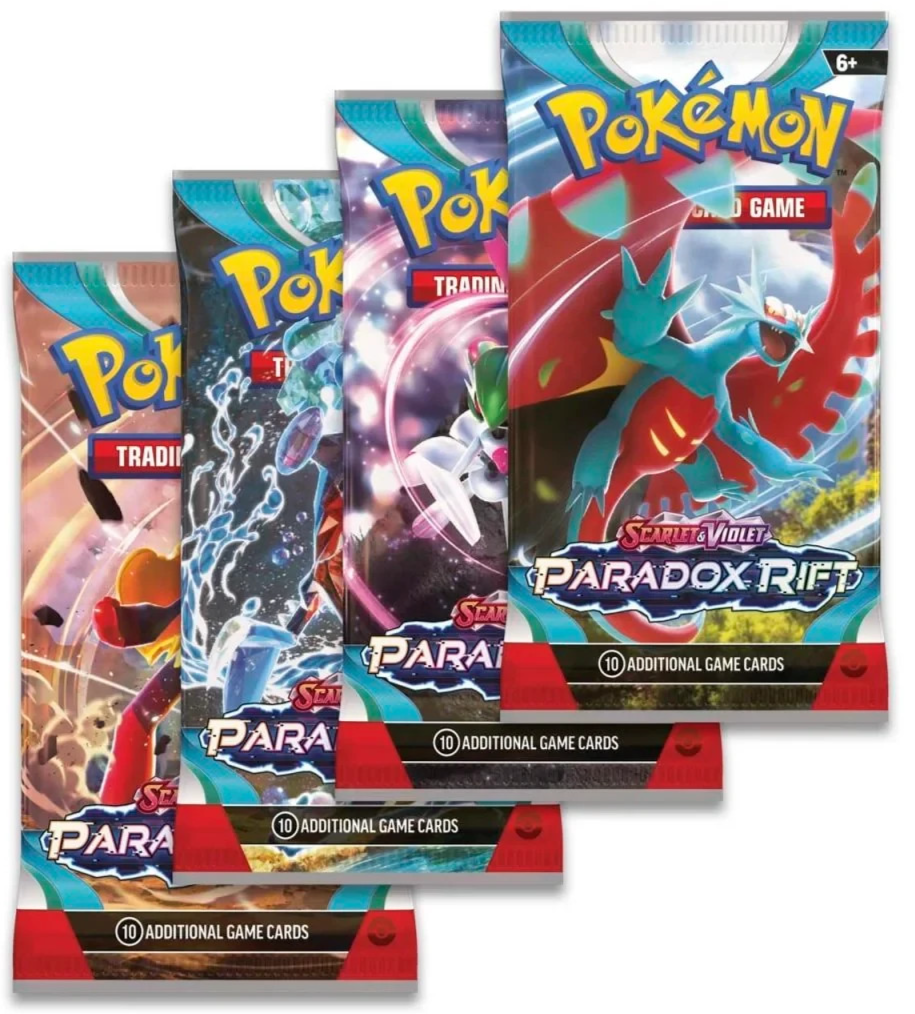 Pokemon * Paradox Rift * SV04 Booster Pack (x4) Art Set New Sealed