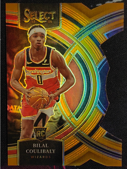 Bilal Coulibaly 2023-24 Panini Select 37/65 Premier Orange Die Cut RC #131