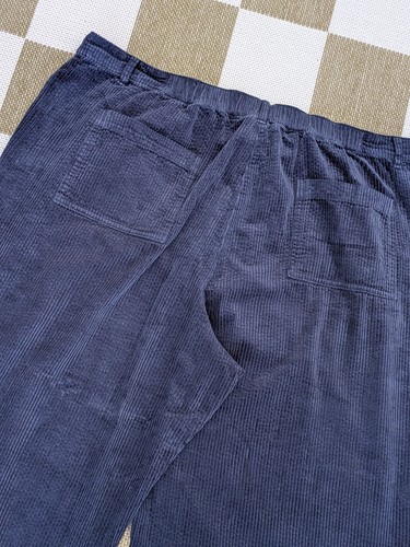 Seasalt UK 22 Navy Blue Cropped Corduroy Trousers Asphodel Trousers - Picture 10 of 13