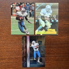 (3) Barry Sanders Insert Lot UD MVP Theatre Game Breakers Topps Picture Perfect