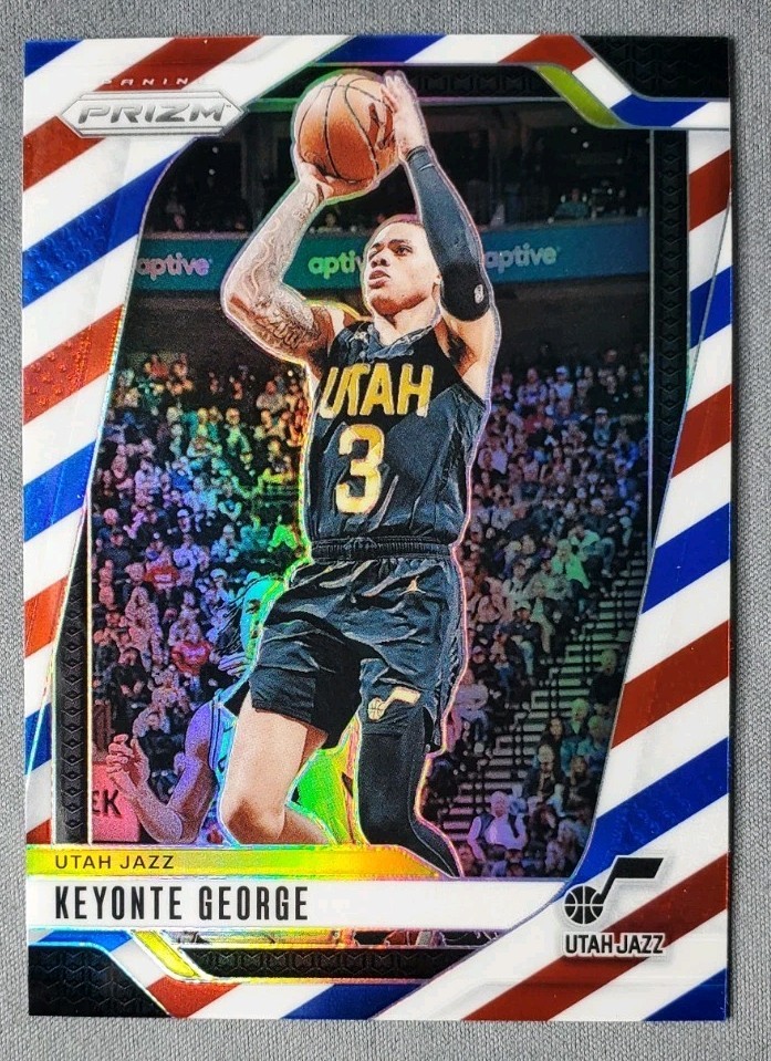 2024-25 Panini Prizm - Keyonte George #87 Red White & Blue Prizm
