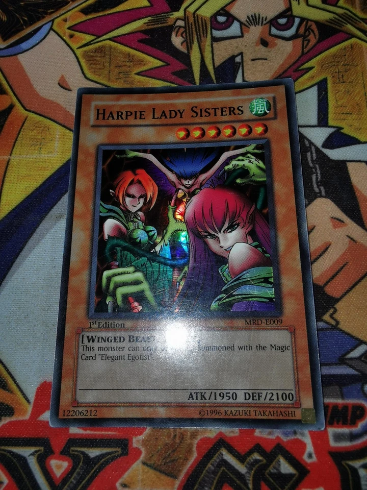 Harpie Lady Sisters mrd-e009 1st Edition (LP/MP) Super Rare Yu-Gi-Oh! - Image 4 of 4
