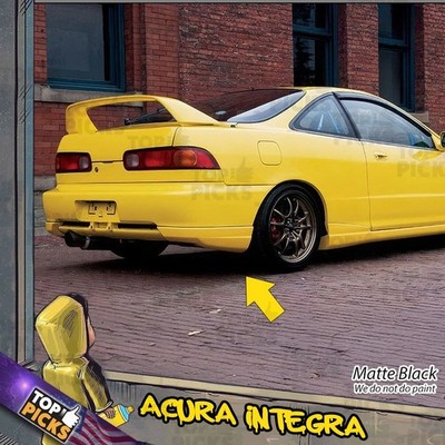 Fits 98-01 Acura Integra Type-R Style Rear Bumper Lip Splitter Aprons Body Kit
