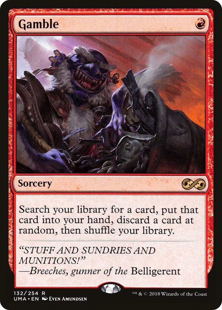 Gamble Ultimate Masters MTG LP card