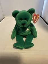 Ty Beanie Baby Erin The Bear 1998 Retired Plush Toy