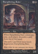 Earsplitting Rats - Medium Play MTG Judgment