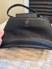 Vintage Italian Leather Top Handle Handbag  Vera Pelle Made in Italy