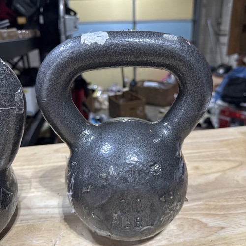 25LB & 30LB Kettlebells Hand Weights 55lbs Pounds Total Cast Iron CAP BARBELL - Picture 3 of 6