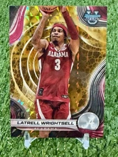 2024-25 Bowman Best University Latrell Wrightsell Gold Geometric Refractor /50
