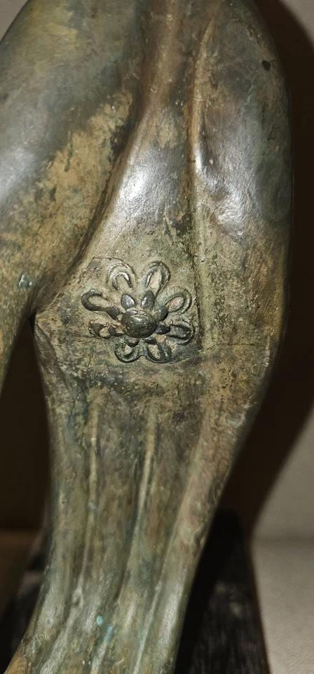 Estatua de mano de Buda de bronce exhibición escultura decoración budista mudra vitarka Foto 4 de 4