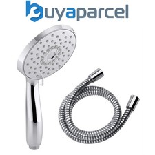 Mira Response 1.25m Shower Hose PVC Chrome + 94mm Forte Shower Head Easy Clean