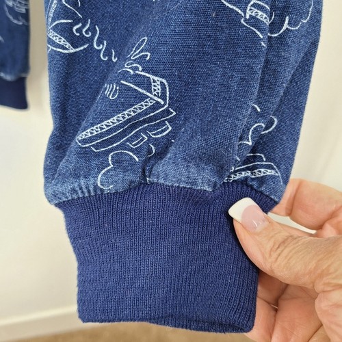 Vintage OSHKOSH Denim Pants Jeans Kids sz 6 Blue Nautical Ship Boat Cotton USA - Picture 5 of 12