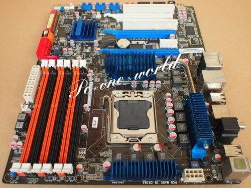 ASUS P6T Motherboard Intel X58 LGA 1366 4×DDR3 RJ45 ATX USB2.0 PS/2 - Picture 4 of 4