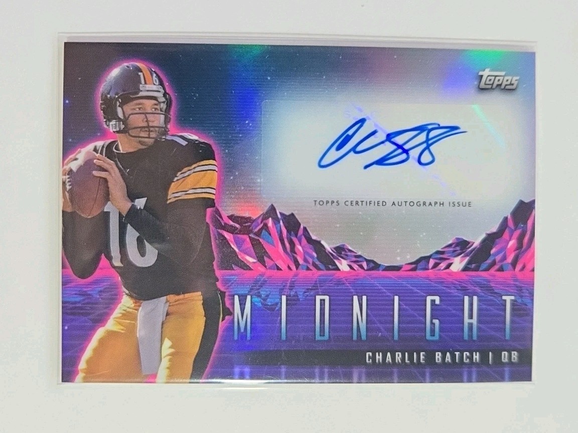 2024 Topps Midnight Football Charlie Batch Horizon Signatures Auto Ravens HZS-CB