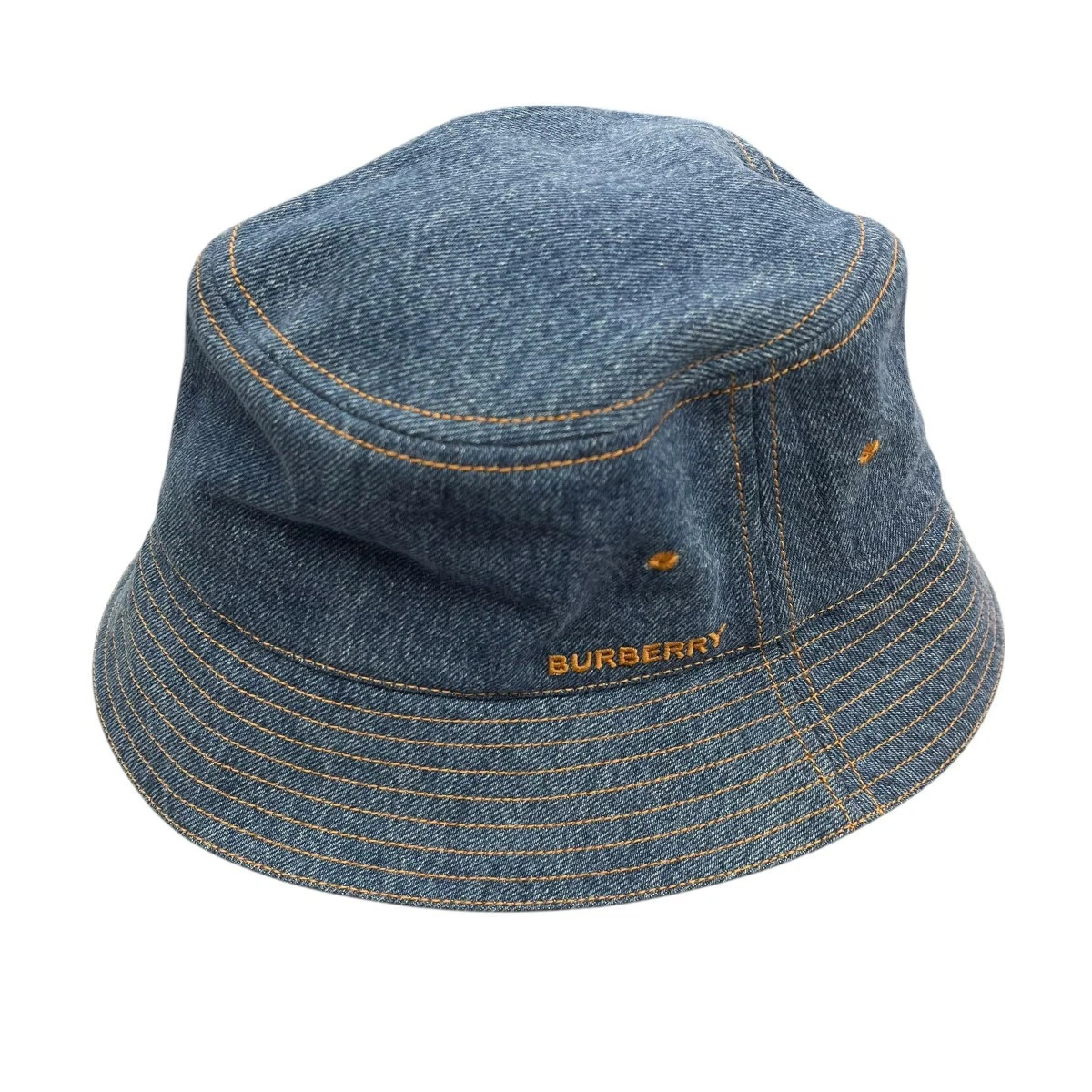 NWT  Authentic Burberry graphic logo denim bucket hat Burberry Check Denim Bucket Hat | Saks Fifth Avenue main image 2