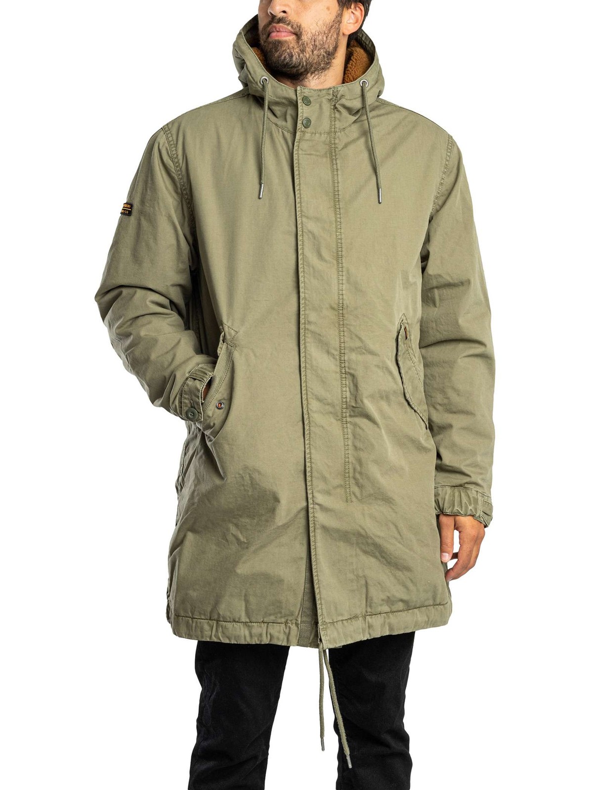 Superdry Military Parka Jacket, Shooting Olive - 3XL