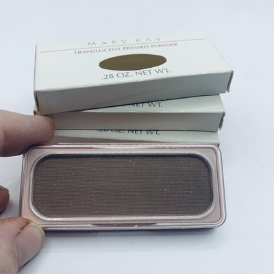 Mary Kay Translucent Pressed Powder, #0037 Soft Topaz, .28 ounces, RARE Set Of 3