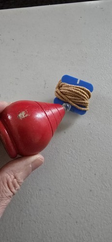Duncan Cyclone Spin Top Vintage 1960’s Red Wooden Tornado - Bild 3 von 3