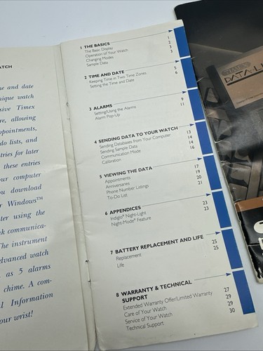 TIMEX DATA LINK Manuals And Floppy Disk ONLY* - Picture 4 of 6